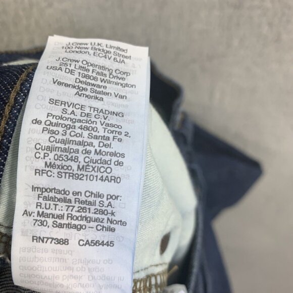 Madewell Dark Wash Jeans Womens Pants Mid Rise Skinny Size 26 x 27 Orland MA938 - Picture 16 of 16